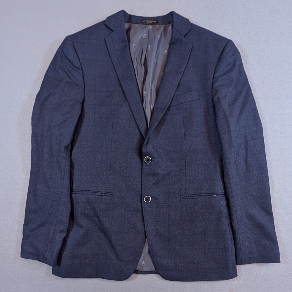 John Varvatos Bedford Blazer Mens 40R Navy Blue Wool 2-Button Sport Coat‎